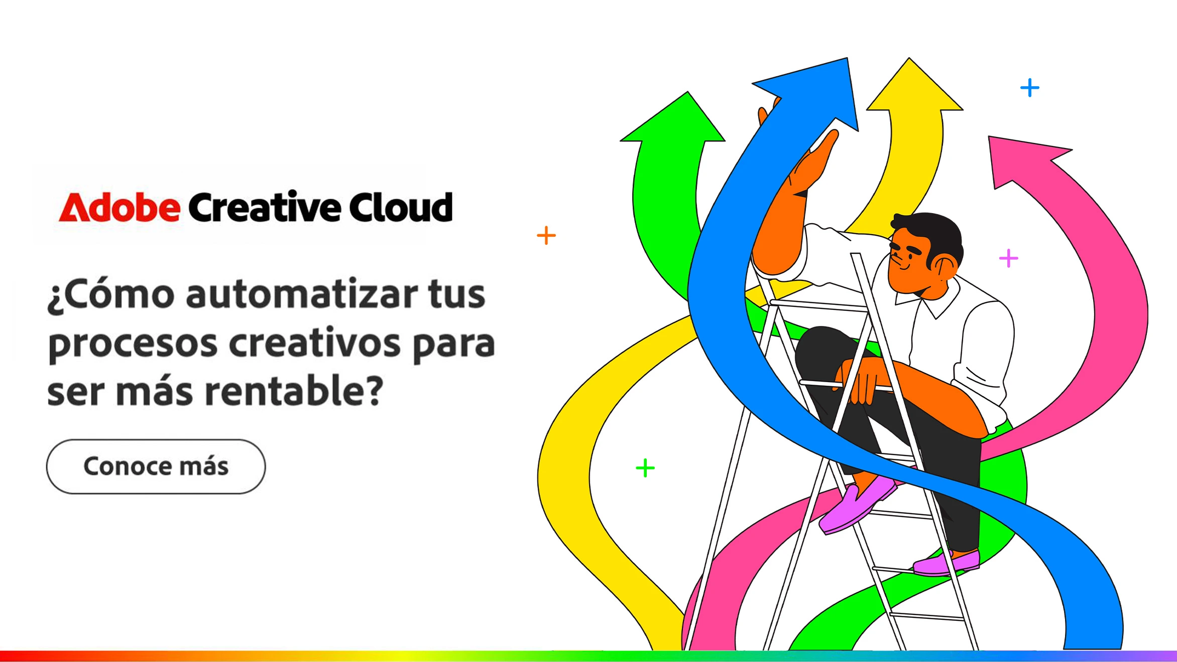 Con el nuevo Adobe Creative Cloud Pro reduce hasta en un 45% el tiempo que tu equipo creativo gasta en tareas repetitivas.